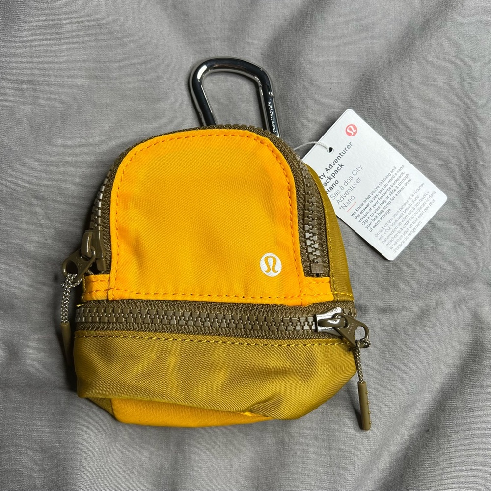 Lululemon City Adventurer Backpack Nano Mini NWT Clementine Gold Spice - Picture 6 of 16
